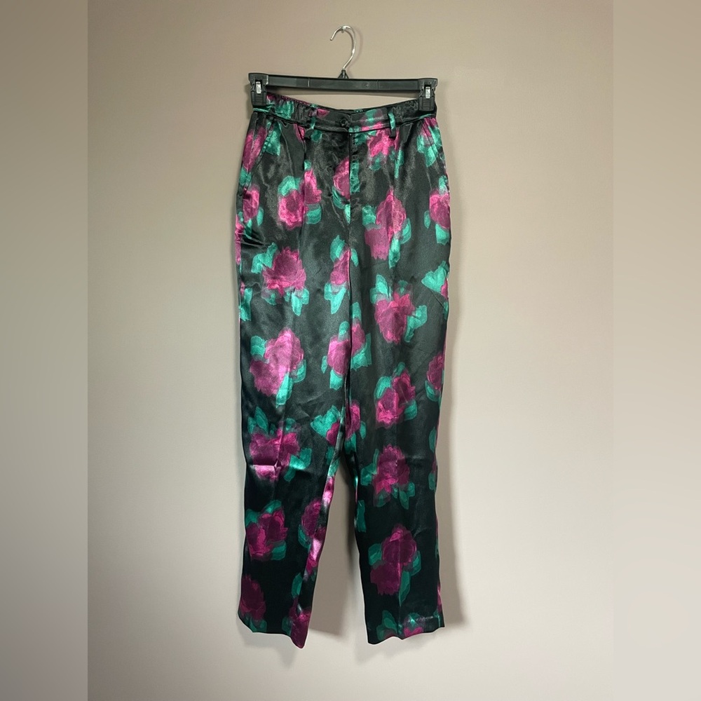 BP + Wildfang Playful Pants in Black Purple Motion